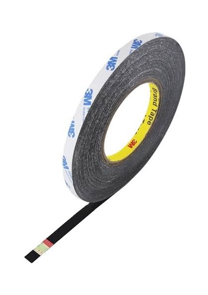 5MM/50MT Çift Taraflı Bant Ekran Cam Kasa Kapak Tamir Bantı-Siyah