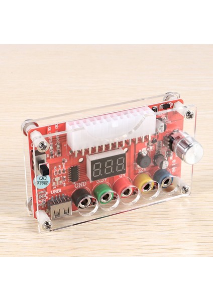 24 Pin Atx Güç Kaynağı Kesme Panosu ve Akrilik Kasa Kiti Modülü Adaptör Güç Konektörü Desteği 3.3V/5V/12V Adj (Yurt Dışından) indirimleri