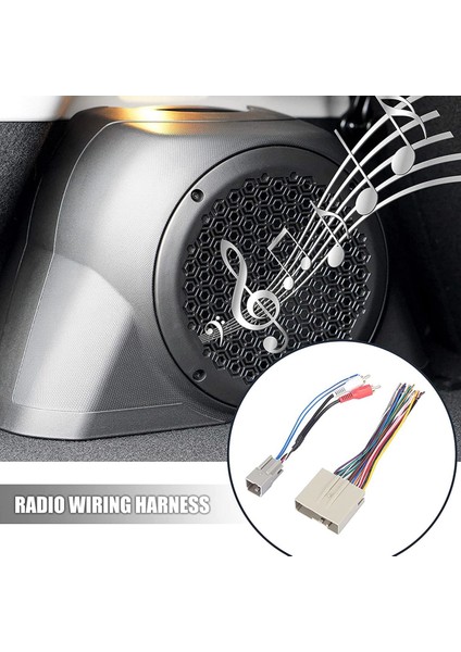 5521-11 04-07 Için Araç Stereo CD Çalar Kablo Demeti Seti (Yurt Dışından)