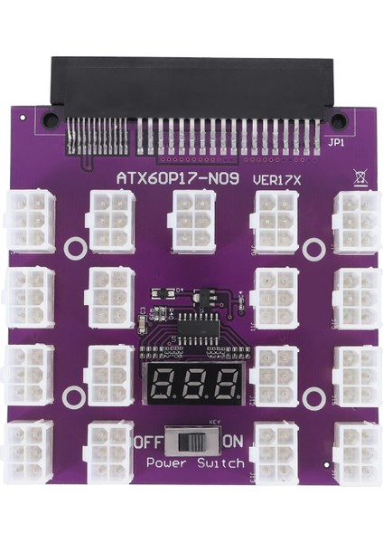 Btc Madenciliği Için Atx 17 x 6pin Breakout Board Dönüştürücü 12V (Yurt Dışından)