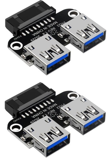 20PIN - Çift Usb3.0 Adaptör Connverter Masaüstü Anakartı, PH22 (Yurt Dışından)