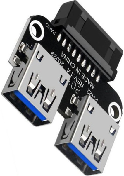20PIN - Çift Usb3.0 Adaptör Connverter Masaüstü Anakartı, PH22 (Yurt Dışından)