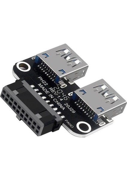 20PIN - Çift Usb3.0 Adaptör Connverter Masaüstü Anakartı, PH22 (Yurt Dışından)