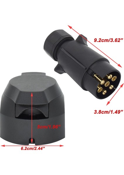 Araba 12V Için 7 Pin Avrupa Kanat Soketi + Fiş Çekme Çubuğu Konektörü (Yurt Dışından)