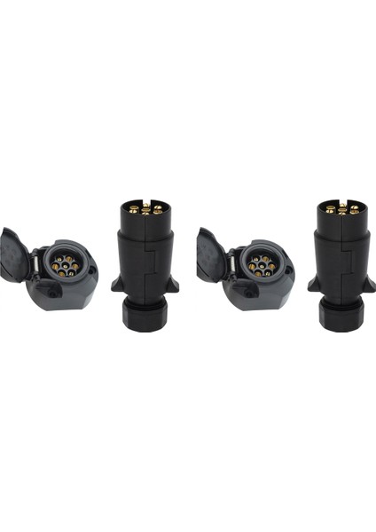 Araba 12V Için 7 Pin Avrupa Kanat Soketi + Fiş Çekme Çubuğu Konektörü (Yurt Dışından)