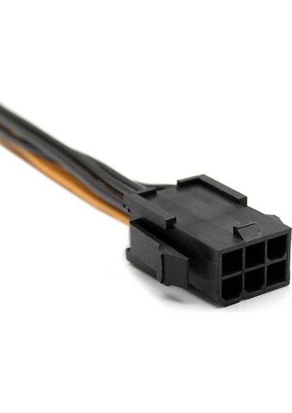 2 Paket Grafik Kartı 6 Pin - 8 Pin Pcıe Adaptör Güç Kablosu 7,8 Inç (Yurt Dışından)