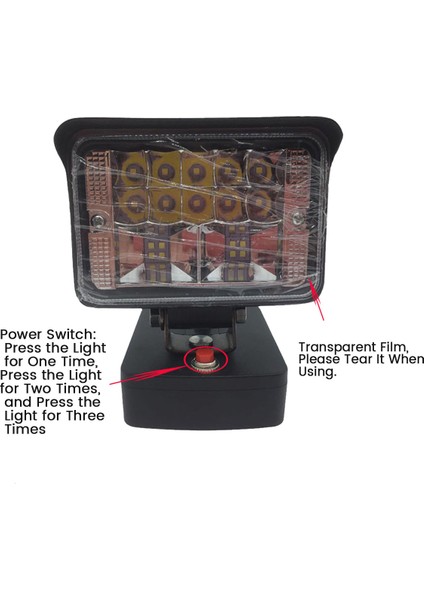 Yüksek Performanslı LED Işık Çalışma Işığı Için 18V Lityum Pil Dönüşümü Için LED Işık Dönüştürücü (Yurt Dışından)