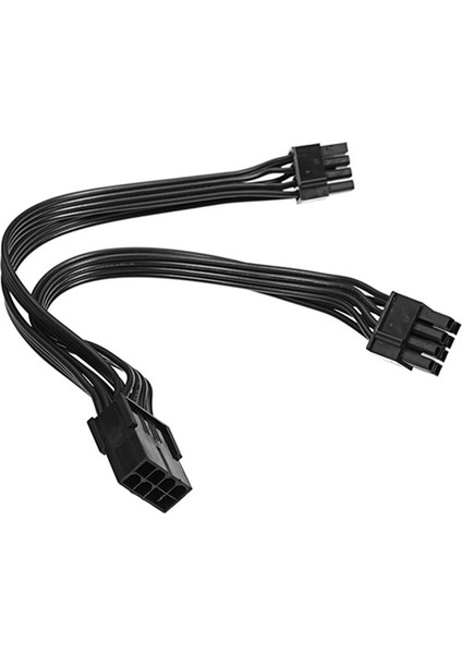 6 Adet 8p Dişiden Çifte 6+2pin Erkek Kart One In Two Güç Kablosu 20CM (Yurt Dışından)
