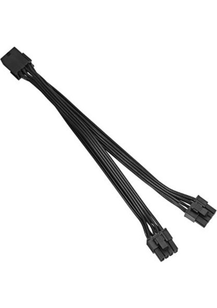 6 Adet 8p Dişiden Çifte 6+2pin Erkek Kart One In Two Güç Kablosu 20CM (Yurt Dışından)