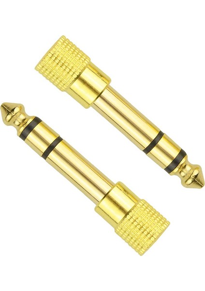 8 Adet Kulaklık Kafası Konektörü Fişi 6.35MM Erkek 3.5mm Kadın Altın Kaplama Bakır Stereo Kulaklık Ses Jakı Dönüştürmek (Yurt Dışından)