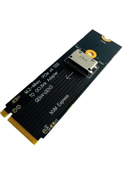 M.2 M-Key Pcıe X4 Ssd'den U.2 Oculink SFF-8612 Adaptörüne Gen4/gen3 Için 2,5 Inç Nvme U.2(Sff 8639)SSD Pcı-E Ngff Yükseltici Kart (Yurt Dışından)