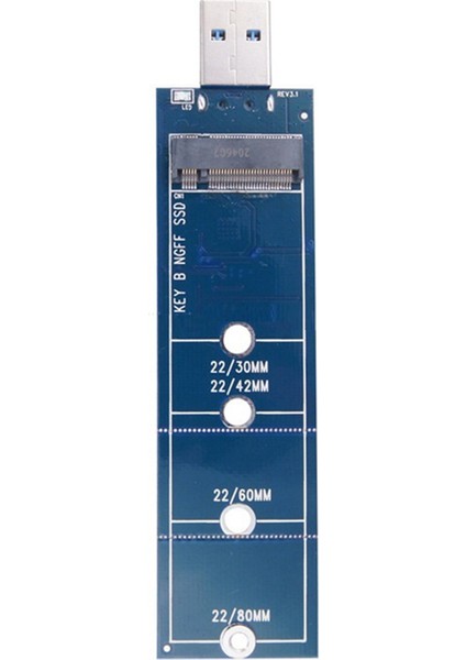 SSD M2 - USB Adaptörü M.2 - USB Adaptörü B Tuşu M.2 Sata Protokolü (Yurt Dışından)