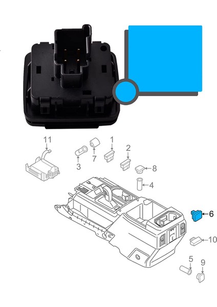 2015-2016 Için Arka Koltuk 12V Güç Çıkışı F250/F350 2017 Arka Güç Soketi FL3Z19N236A (Yurt Dışından) modelleri