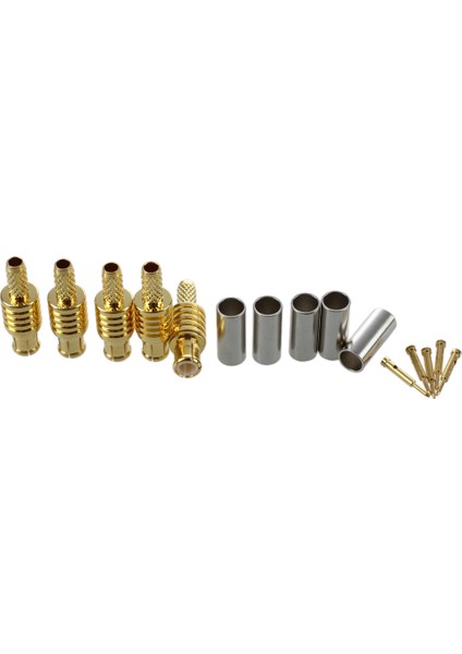 RG179 Kablo Için 5 Adet Mcx Erkek Fiş Saight Rf Adaptör Konnektörü (Yurt Dışından)