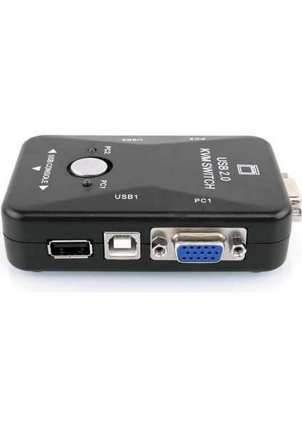 Kvm Anahtarı 2 Bağlantı Noktalı VGA Anahtarı USB 2.0 Kvm Fare Değiştirici Klavye (Yurt Dışından)