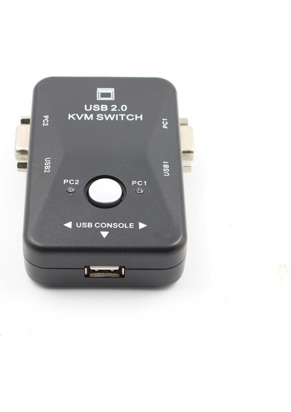 Kvm Anahtarı 2 Bağlantı Noktalı VGA Anahtarı USB 2.0 Kvm Fare Değiştirici Klavye (Yurt Dışından)
