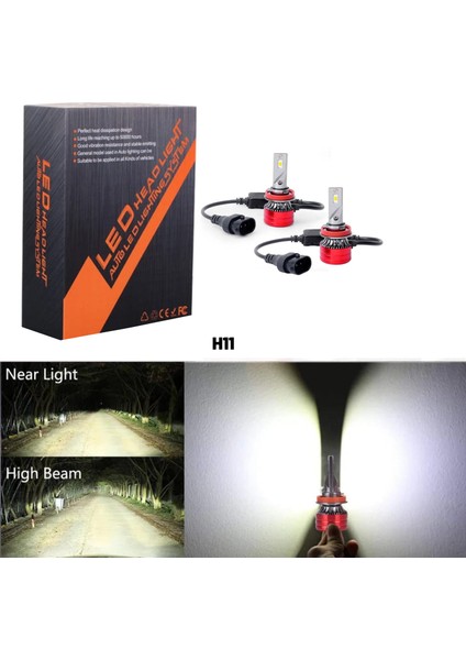 Toyota Aygo 2014 H11 Sis Far Ampulü Csp LED Xenon Beyaz Renk