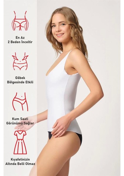 Beyaz Emay 2815 Double Cotton Korse Atlet fırsatları