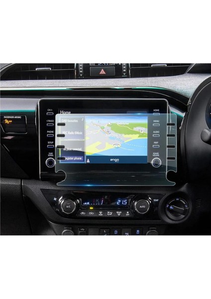 Toyota Hilux 8 Inç Multimedya Ekran Koruyucu Şeffaf Nano