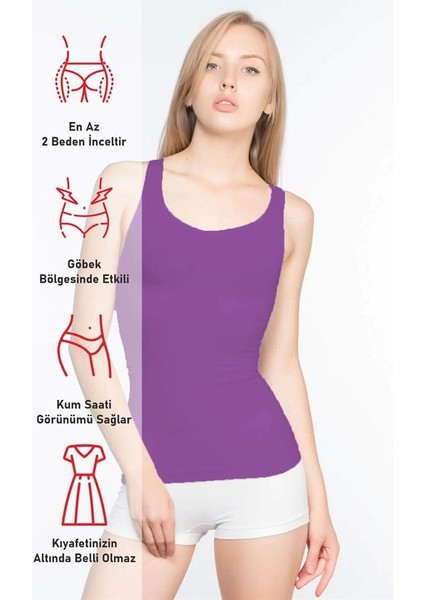 Mor Emay 5015 Kalın Askılı Atlet Korse fiyatları