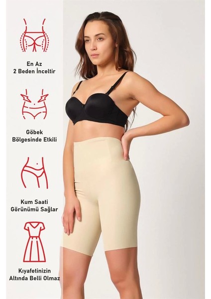 Ten Emay 2927 Bel Dekolteli Balenli Paçalı Lazer Korse fırsatları