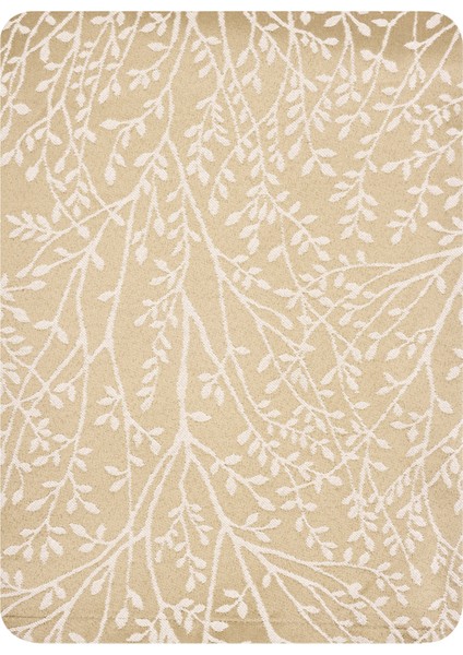 Soft Çiçekli Masa Örtüsü - Bej - 140X140 cm