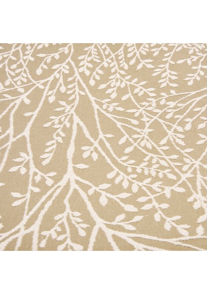 Soft Çiçekli Masa Örtüsü - Bej - 140X140 cm