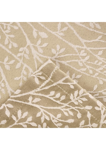 Soft Çiçekli Masa Örtüsü - Bej - 140X140 cm
