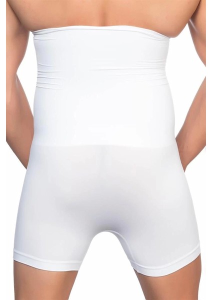 Beyaz Emay E1005 Erkek Yüksek Bel Double Boxer Korse fiyatları