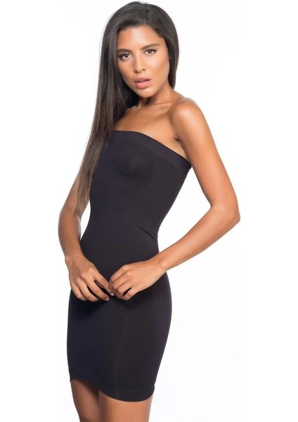 Siyah Emay 5065 Straplez Elbise Korse modelleri
