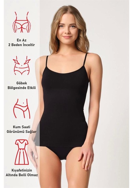 Siyah Emay 5020 Ince Askılı Atlet Korse fırsatları