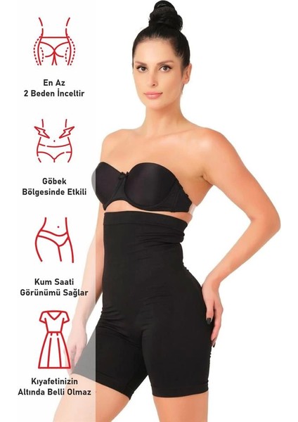 Siyah Emay 2007 Yüksek Bel Paçalı Korse modelleri
