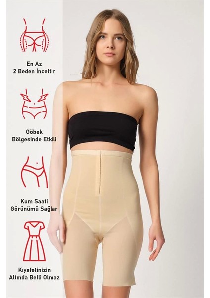 Ten Emay 2928 Ön Agraflı Tül Paçalı Lazer Korse fırsatları