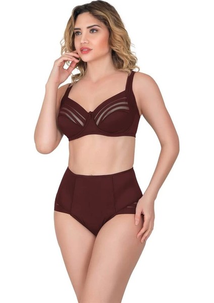 Bordo Emay 183 C Yan Destekli Toparlayıcı Balenli Sütyen
