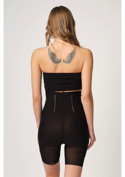 Siyah Emay 2928 Ön Agraflı Tül Paçalı Lazer Korse modelleri