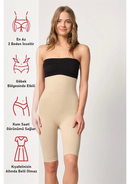 Ten Emay 2044 Yüksek Bel Double Uzun Paçalı Korse fırsatları