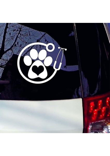 Veteriner Araç, Araba, Motorsiklet, Kask, Laptop,cam Sticker
