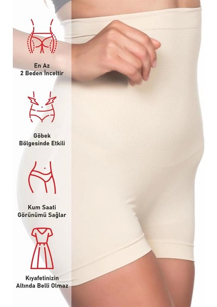 Ten Emay 2055 Yüksek Bel Masajlı Boxer Korse fırsatları