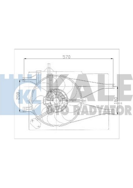 Fan Motoru Davlumbazli [ Fiat Palio , Albea 1.2 8V / 16V Klimasiz ] 18051