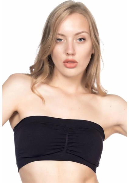 Siyah Emay 4022 Pedli Straplez Korse modelleri