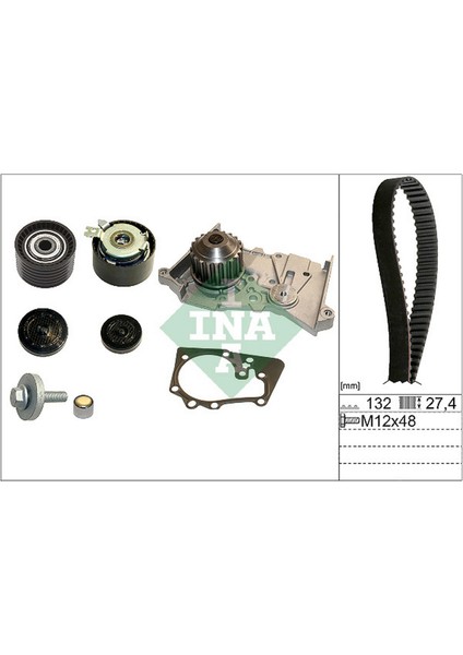 Devirdaimli Eksantrik Gergi Kiti Clio Ii-Iii-Mgn I-Ii-Iii-Lgn I-Ii-Scenic I 1.4 16V-1.6 K4M-K4J 18051