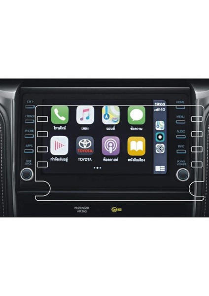 Toyota Hilux 8 Inç Mat Ekran Koruyucu Navigasyon Şeffaf fırsatları