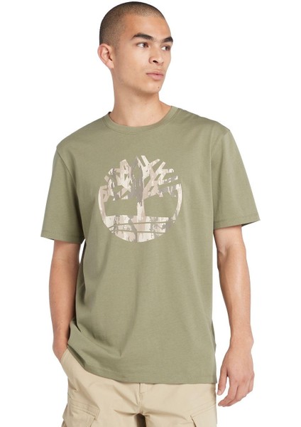 Camo Tree Logo Short Sleeve Tee Erkek T-Shirt TB0A5UP35901