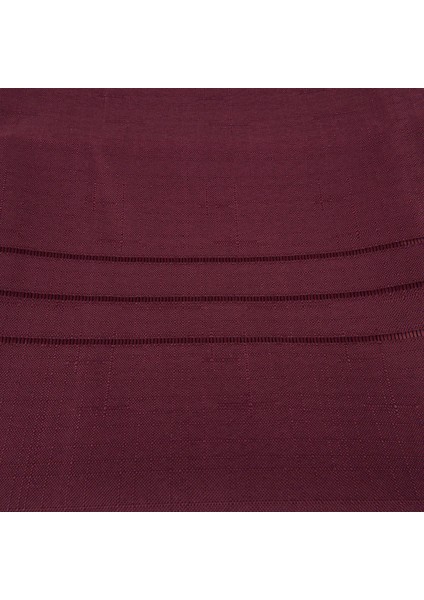 Soft Jakarlı Dokuma Masa Örtüsü - Mürdüm - 160X220 cm