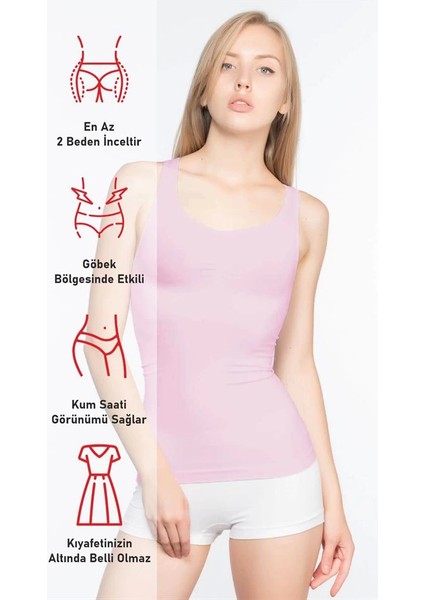 Pembe Emay 5015 Kalın Askılı Atlet Korse fiyatları