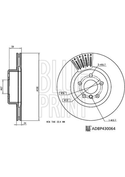 Fren Diski On Bmw G30 G31 F90 16 X3 G01 17 X4 G02 18 G29 18051