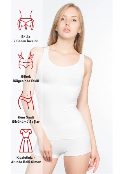 Beyaz Emay 5015 Kalın Askılı Atlet Korse fırsatları