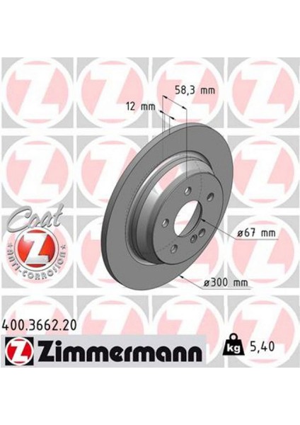 Fren Diski Arka Mercedes S-Class W221 C216 18051