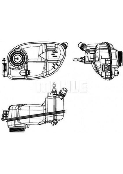 Radyator Yedek Su Deposu Mercedes X156 W176 W246 C117 18051