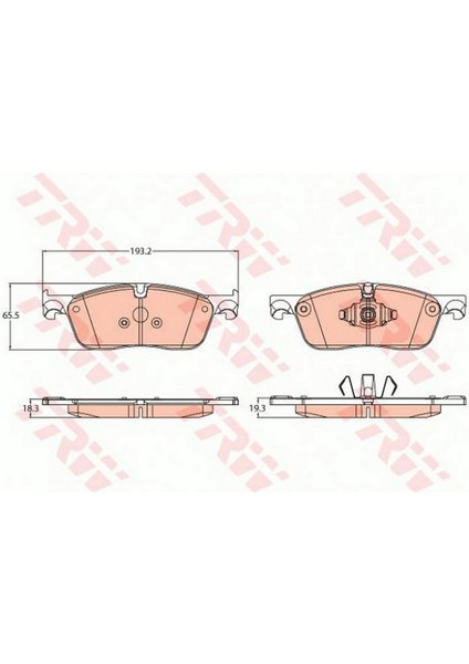 Ön Balata Jaguar Xf Xe Fpace 3.0scv6 Sdv6 2.0d- 2015 2.0sd4 Ti4 2017 Xe 2015 18051